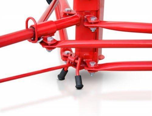 Heavy-Duty Red Steel Drywall Panel Hoist Lift