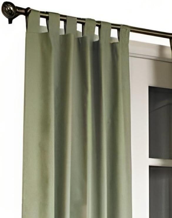 Commonwealth Thermalogic Weather Insulated Cotton Fabric Tab Panels Pair - 40x84" - Sage