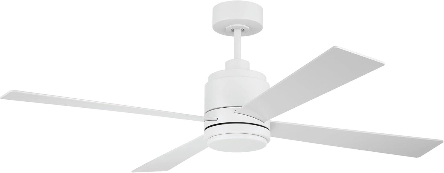 Craftmade McCoy 4-Blade 52" Ceiling Fan with Optional LED Light Kit & Hard Wired, 4 Speed Control