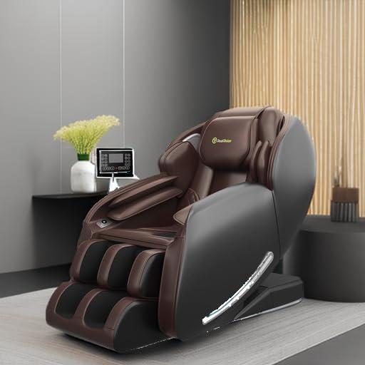 Real Relax 3D SL-Track Massage Chair, Full Body Zero Gravity Shiatsu Thai Massage Recliner, Black