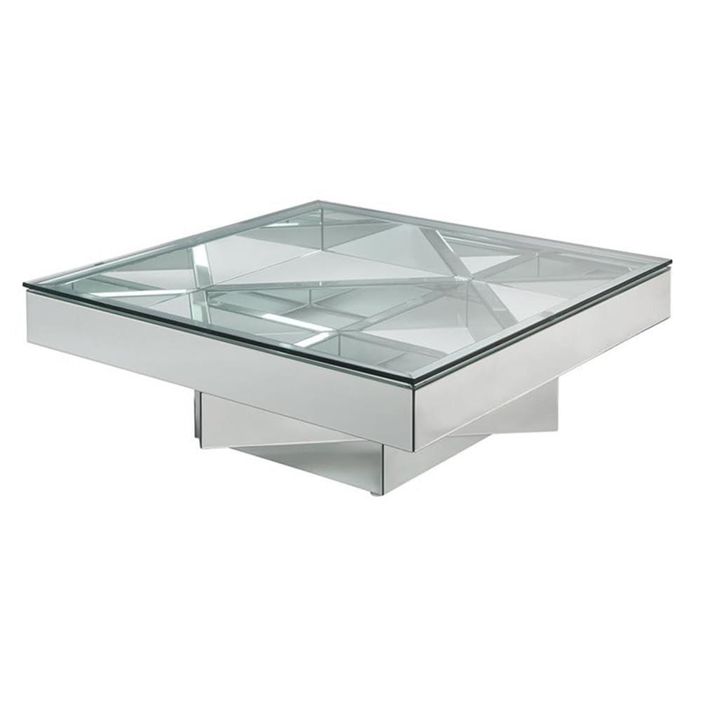 Andrew Home Studio Aradia Glass Top Coffee Table