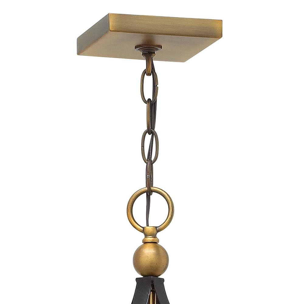 Hinkley 8-Light Two-Tier Open Frame Foyer Chain-Hung Rectangle Chandelier