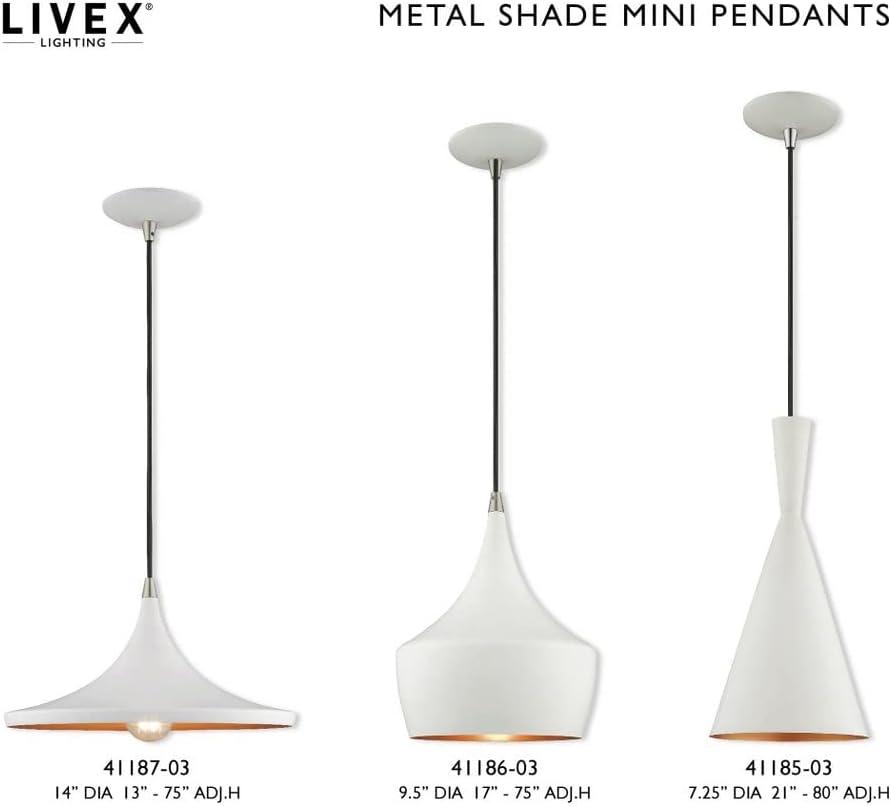 Livex Lighting Waldorf 1 - Light Chandelier in  White