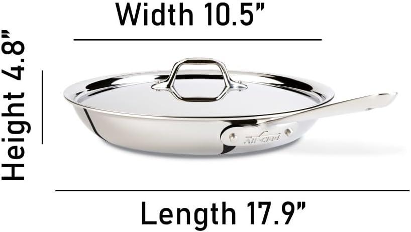 All-Clad ® d3 Stainless 10" Fry Pan with Lid