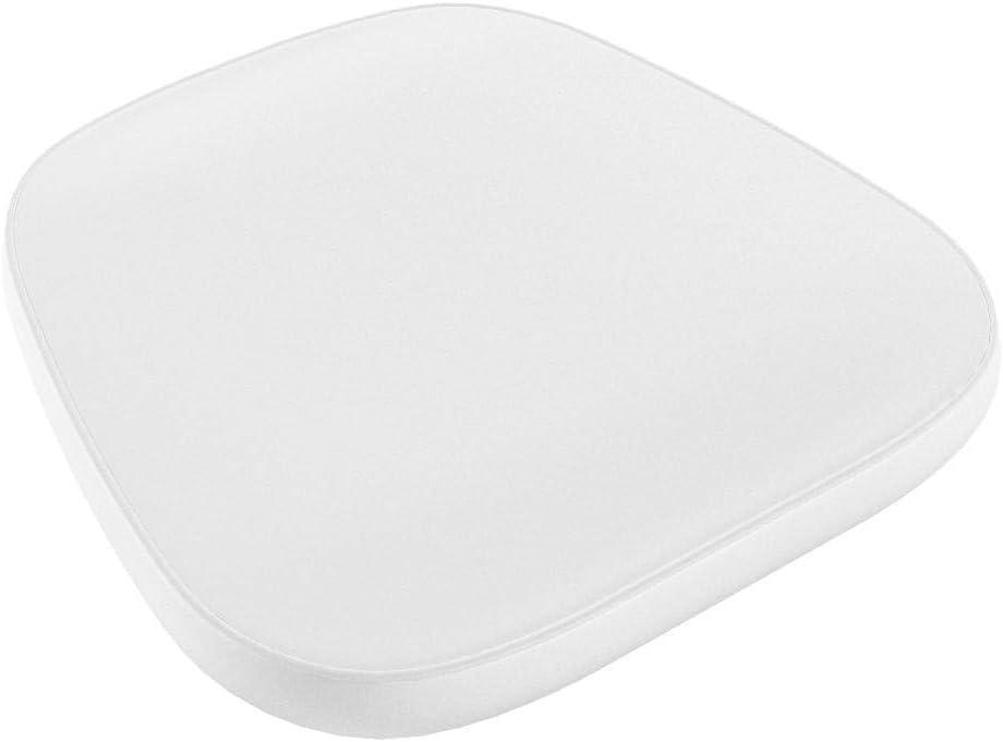 Flash Furniture Soft Snow White Fabric Chiavari Chair Cushion