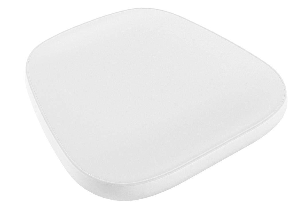 Flash Furniture Soft Snow White Fabric Chiavari Chair Cushion