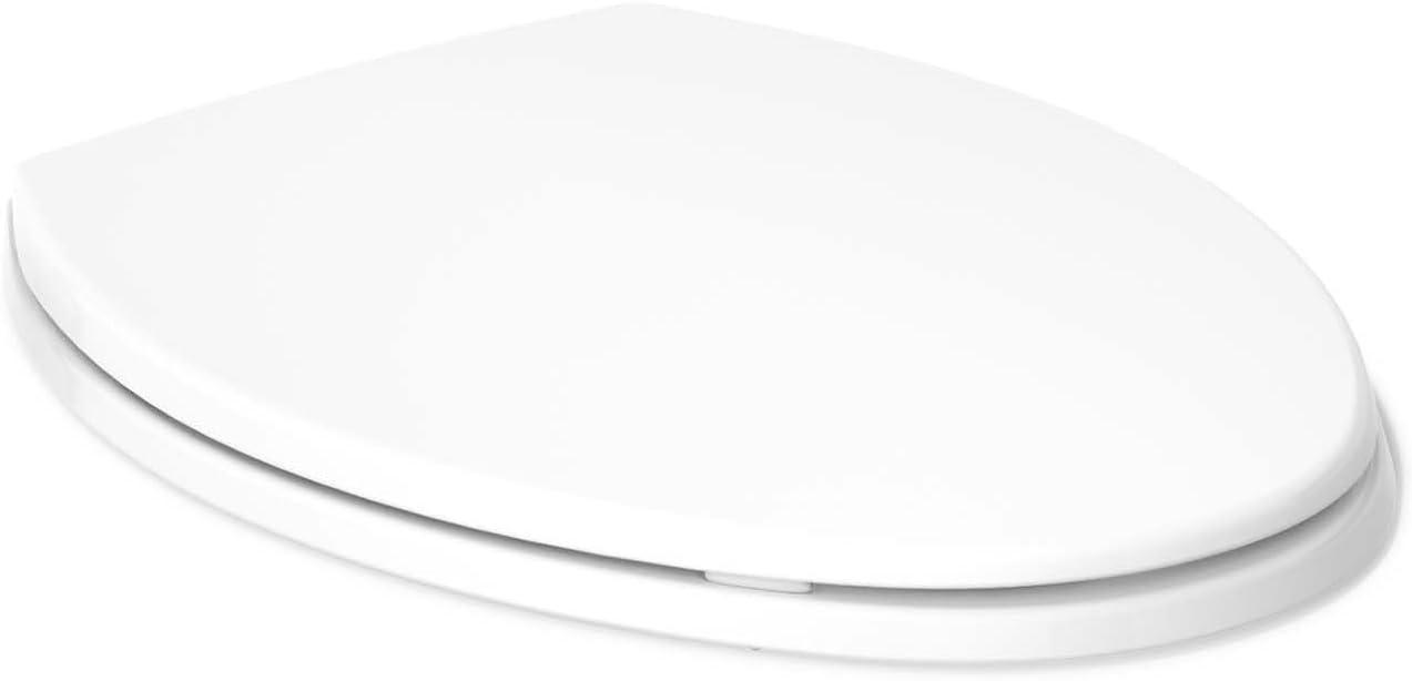Kohler Brevia Quiet-Close Toilet Seat with Grip-Tight Bumpers and Quick-Attach Hardware
