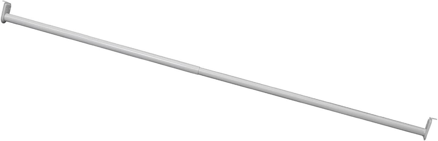 Design House Steel Adjustable 48" to 72" Closet Rod, White
