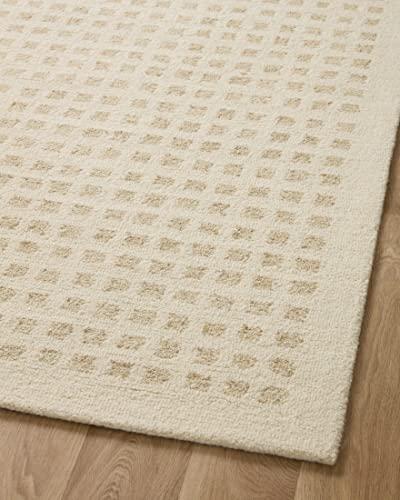 Ivory Elegance Hand-Tufted Wool and Synthetic 3'6" x 5'6" Rug