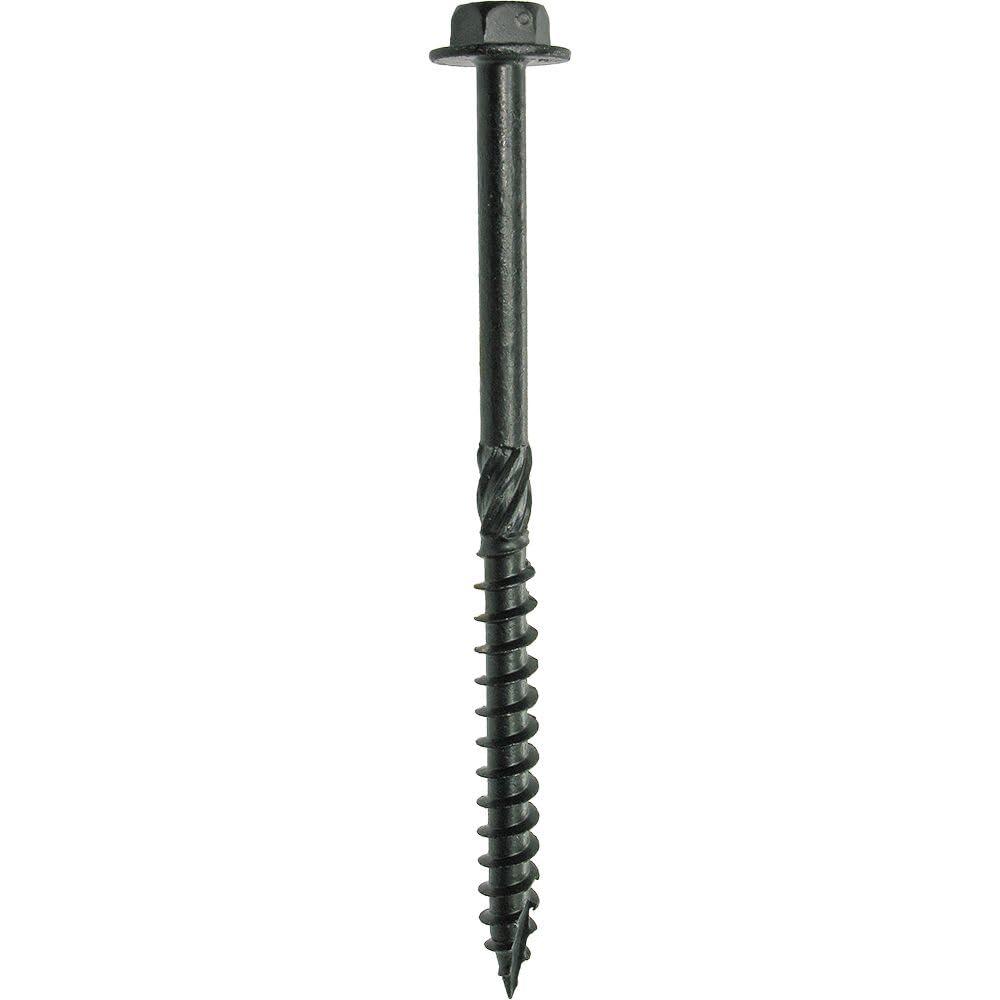 Grip-Rite  No. 10 wire x 4.5 in. Star Hex Washer Head Structural Screws, Pack of 25