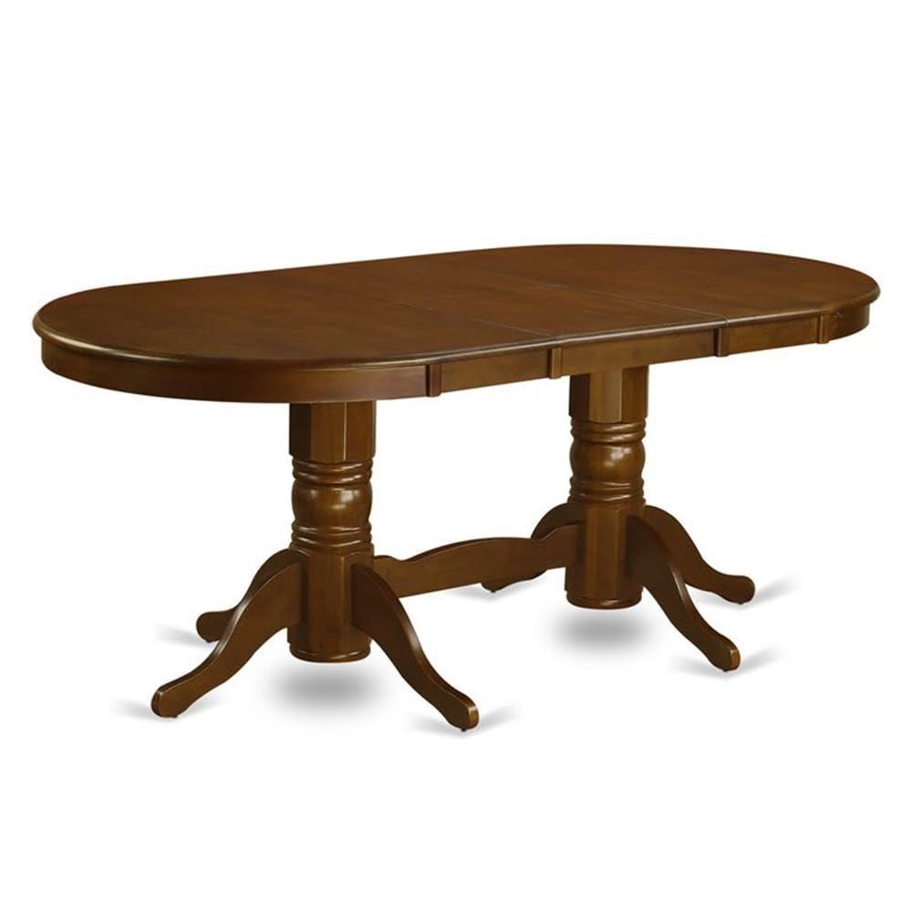 East West Furniture Vancouver 7-piece Wood Dining Room Set in Espresso