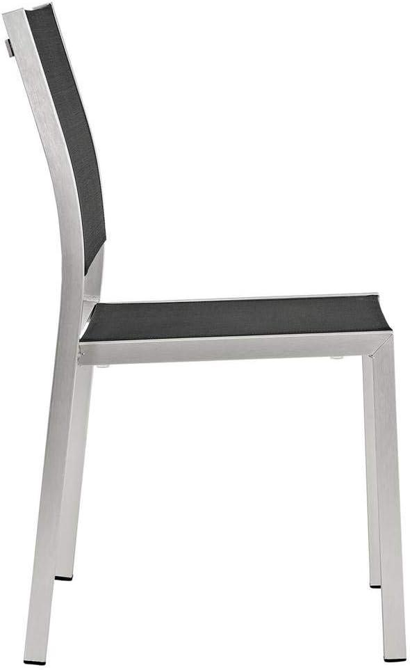 Modway Shore Side Chair Outdoor Patio Aluminum Set of 2