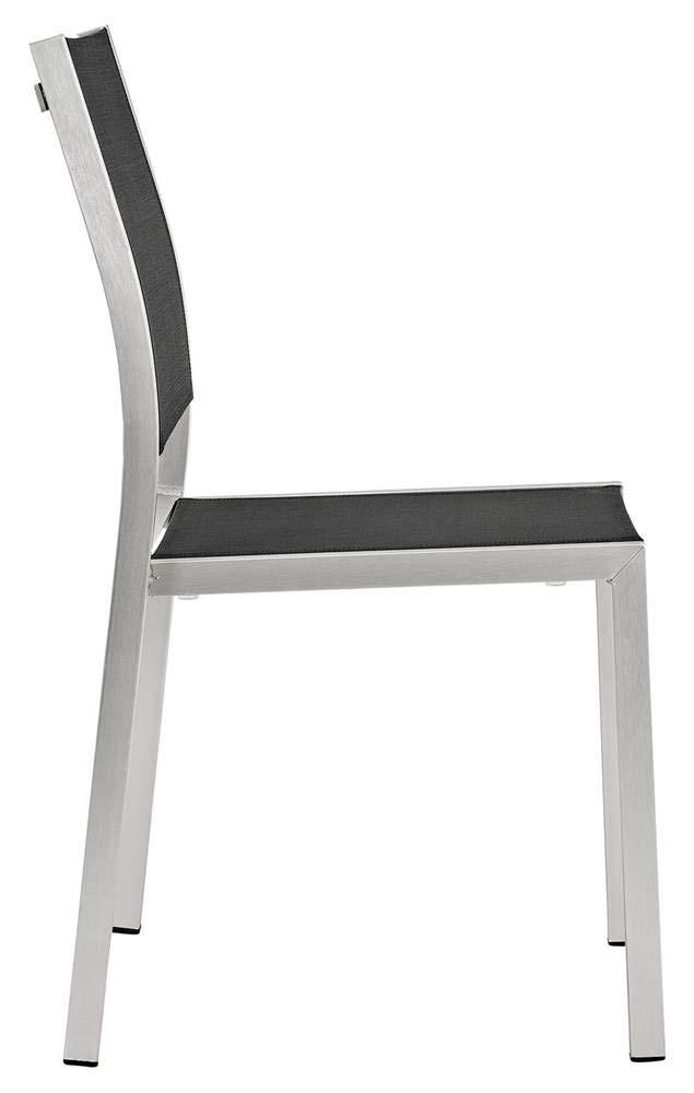 Modway Shore Side Chair Outdoor Patio Aluminum Set of 2