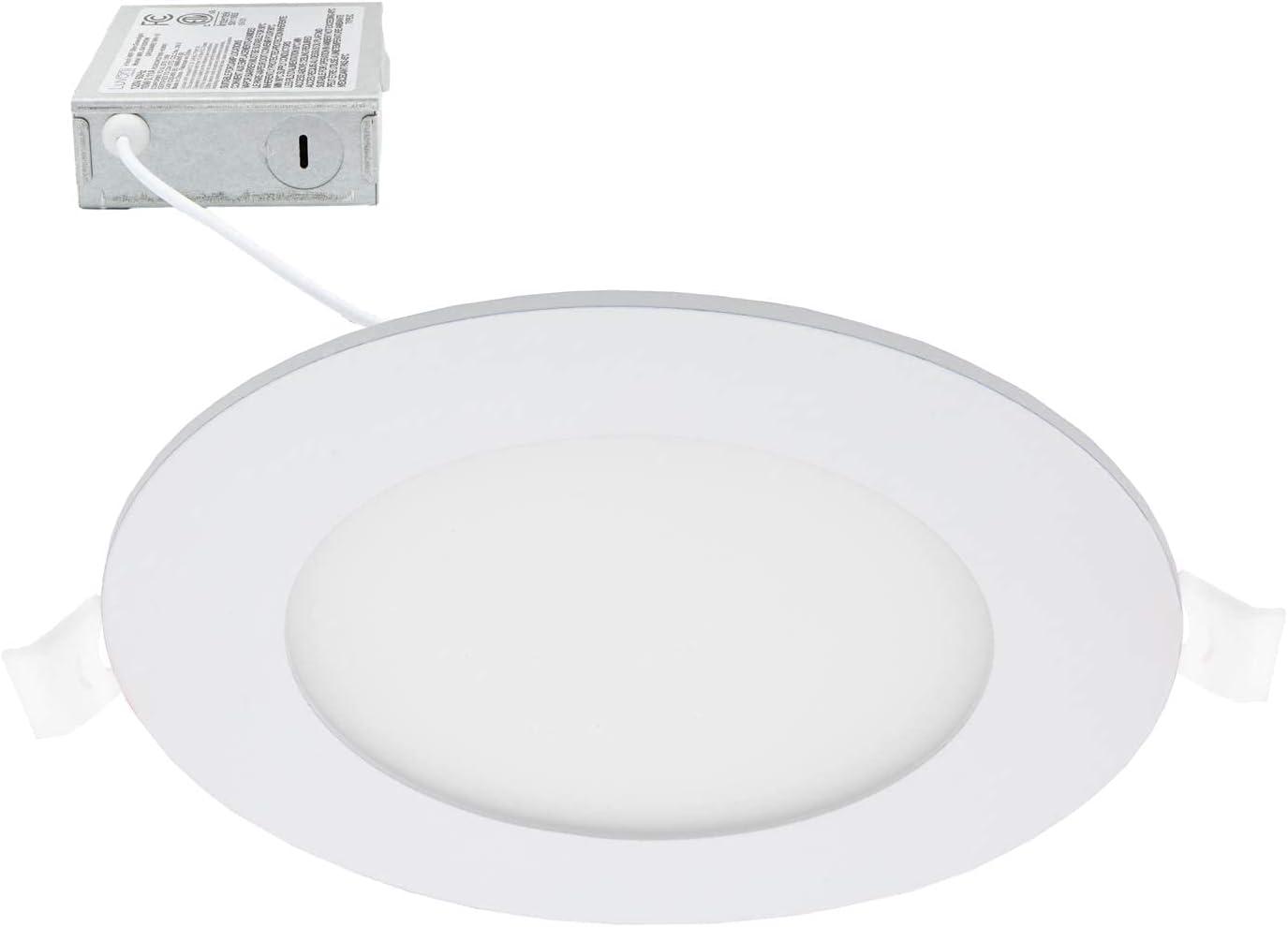 Maxxima 4 in. Smart WiFi Slim LED Downlight, 600 Lumens, Multicolor, Dimmable, CCT 2700-6500K, WiFi-enabled and voice control compatible