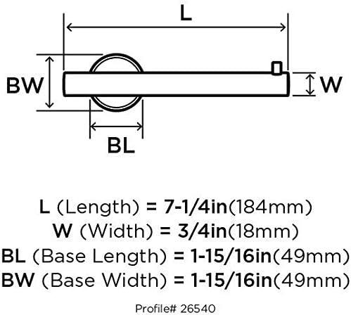Amerock Arrondi™ Wall Mount Toilet Paper Holder BH26540BBZ