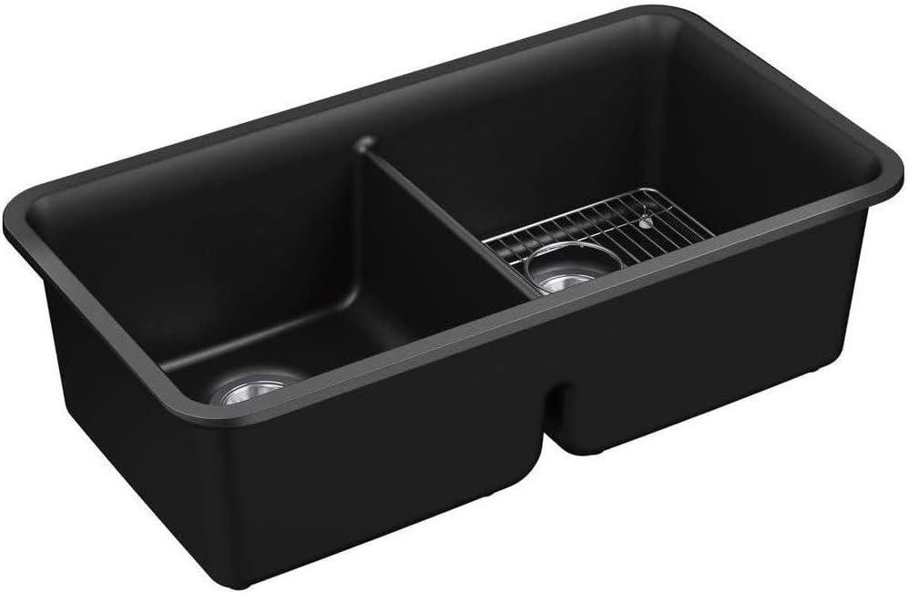 Cairn® 34" L x 18" W Under-Mount Double-Equal Kitchen Sink