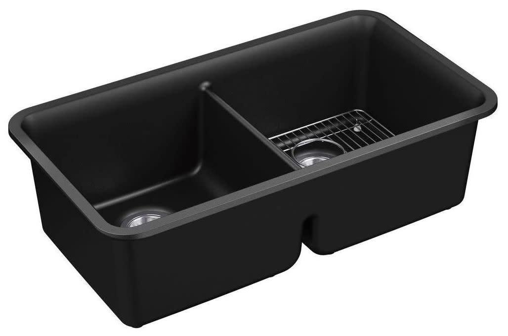 Cairn® 34" L x 18" W Under-Mount Double-Equal Kitchen Sink