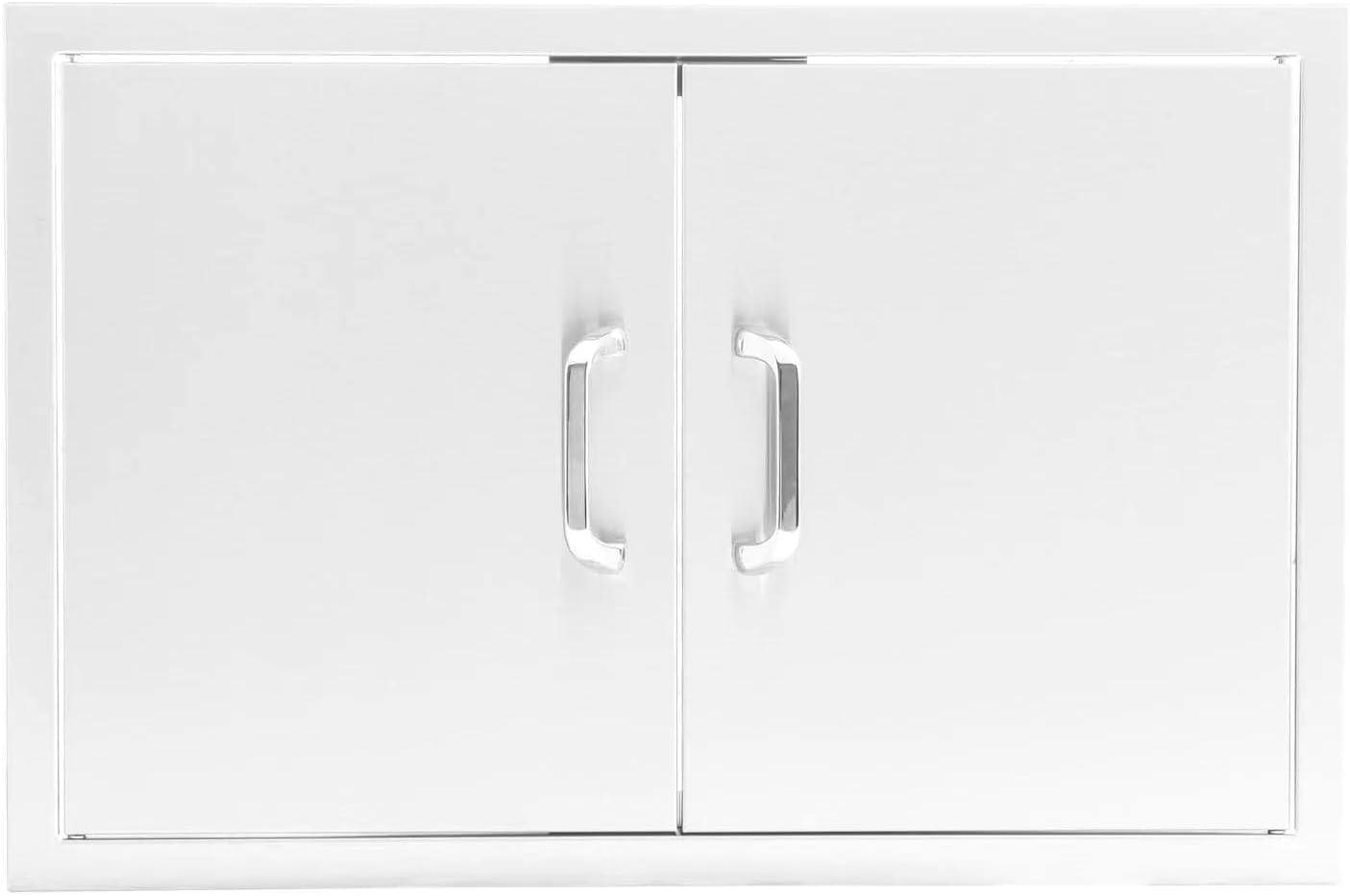 BBQGuys Signature 25-Inch Stainless Steel Double Access Door - Traditional