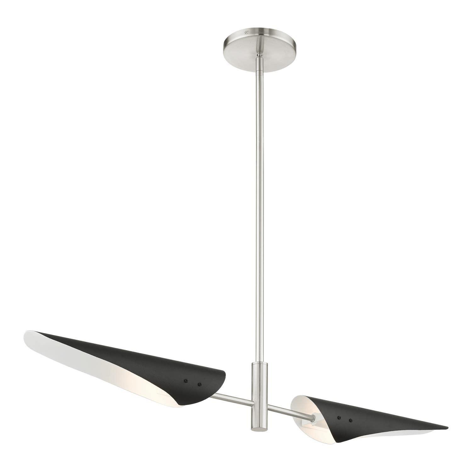 Livex Lighting Capistrano 2 - Light Chandelier in  Brushed Nickel