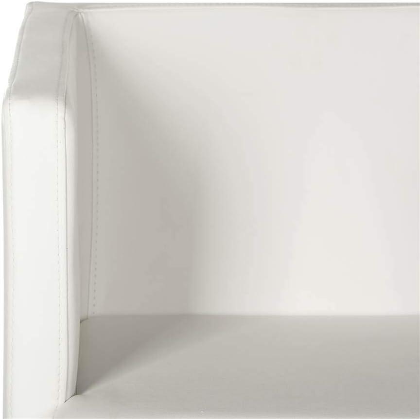 Celine Chair - FOX2033 - White/Chrome - Safavieh