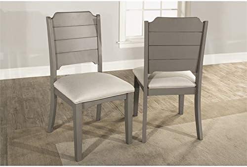 Hillsdale Furniture Clarion Wood Dining Chair, Set of 2, Distressed Gray