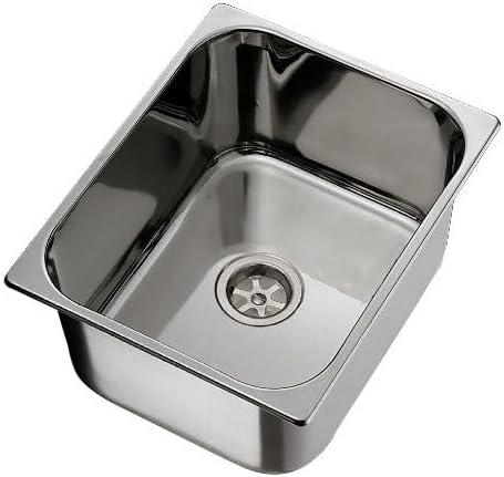 Ambassador Marine S44-1711-BR-R Rectangle Stainless Steel Sink  Brushed Finish