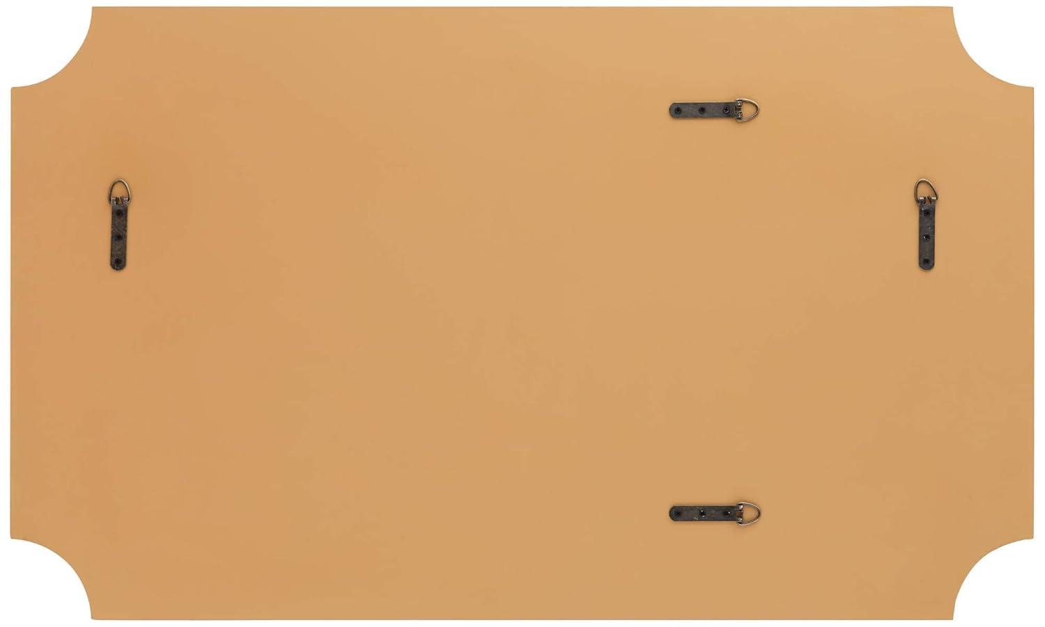 Jacinda Art Deco Inspired Rectangular Wall Mirror in Antique Gold