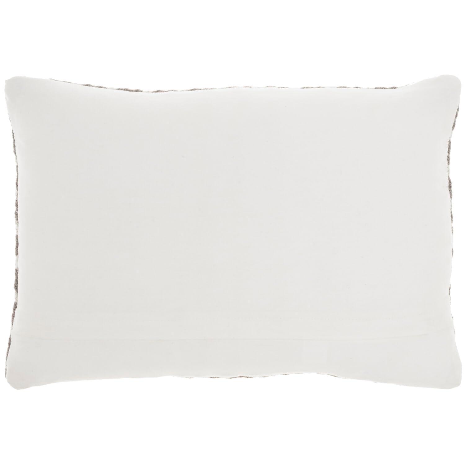 Nourison Crossed Braids Orange 14" x 20" Indoor/Outdoor Throw Pillow