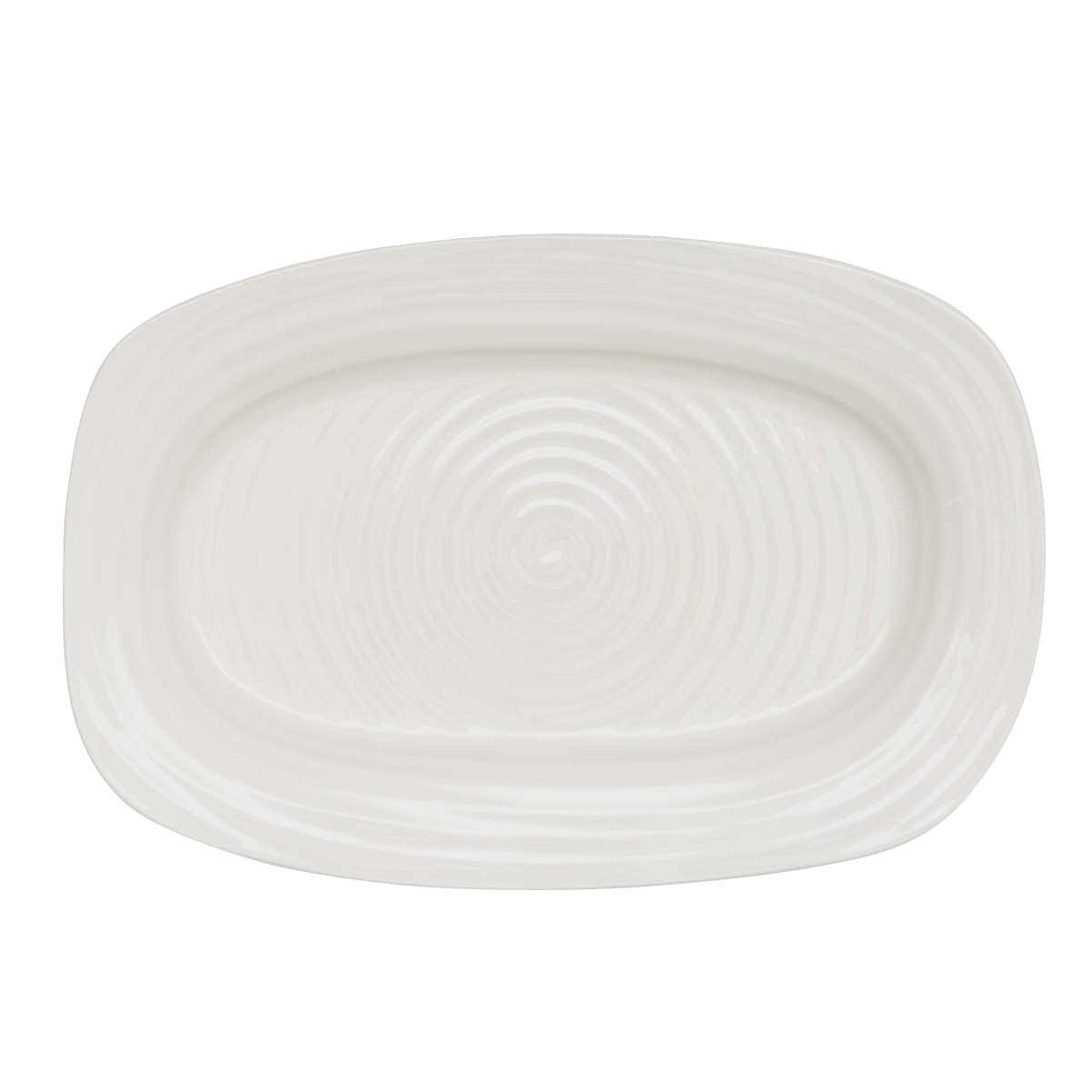 Portmeirion Portmeirion Sophie Conran White Melamine Sandwich Tray 13.5"X9"
