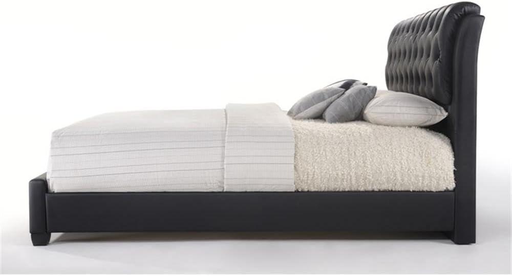 Acme Ireland II Eastern King Bed in Black PU, Multiple Sizes