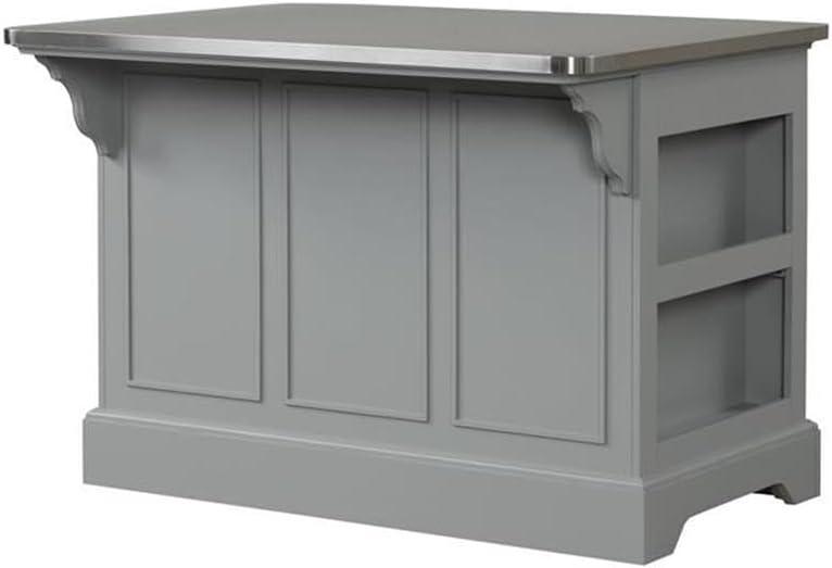 ACME Urrur Kitchen Island in Gray Finish