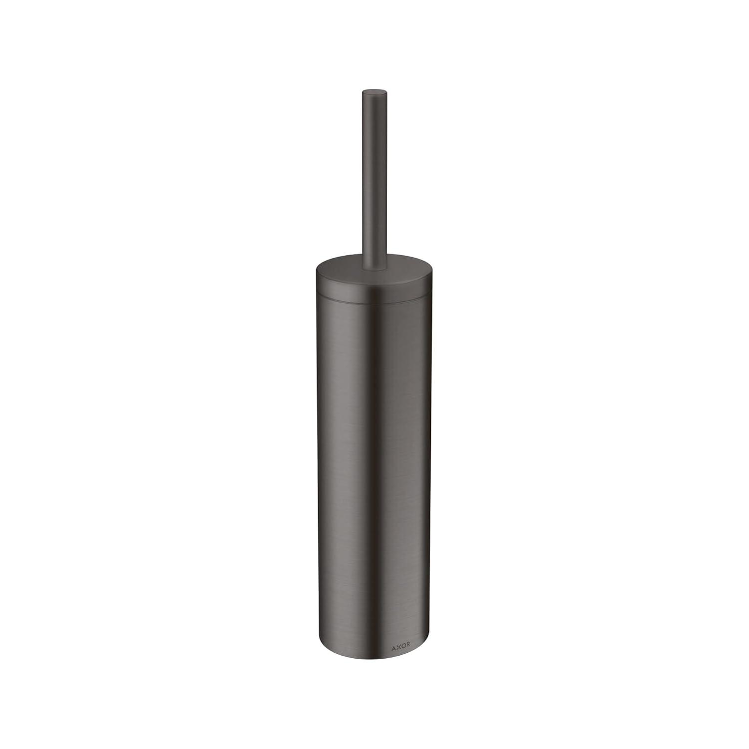 Brushed Black Chrome Wall-Mounted Toilet Brush Holder