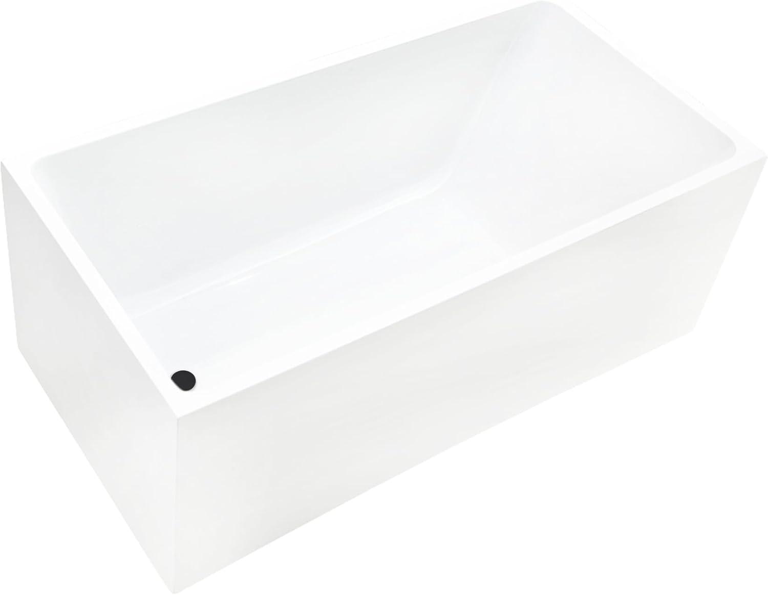 47" x 29" Freestanding Soaking Acrylic Bathtub
