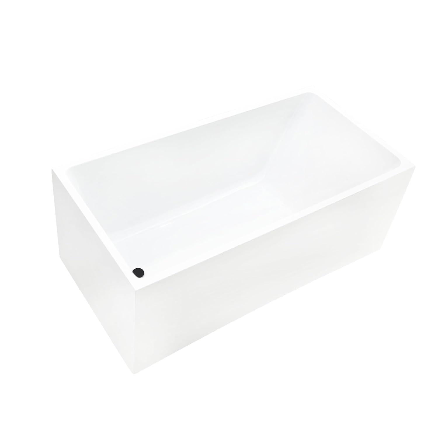 47" x 29" Freestanding Soaking Acrylic Bathtub