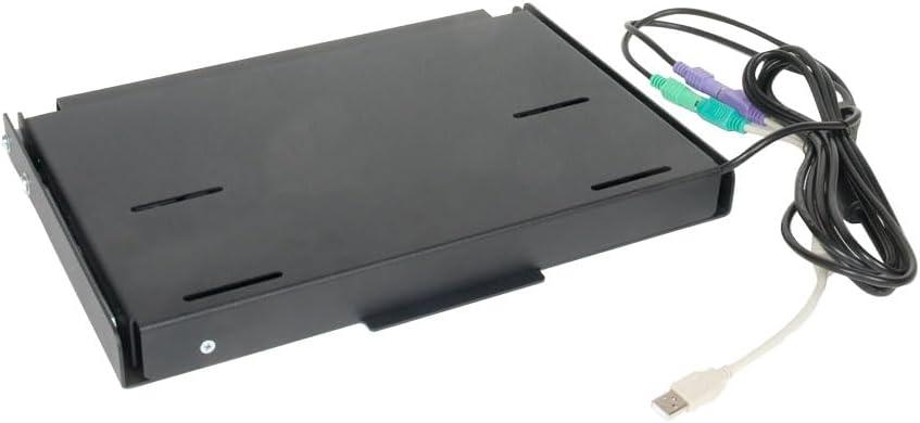 RackSolutions Folding Wall Mount for Compact Keyboard - Space-Saving Wall-Mounted Keyboard Tray for TKL or Full-Size Keyboards