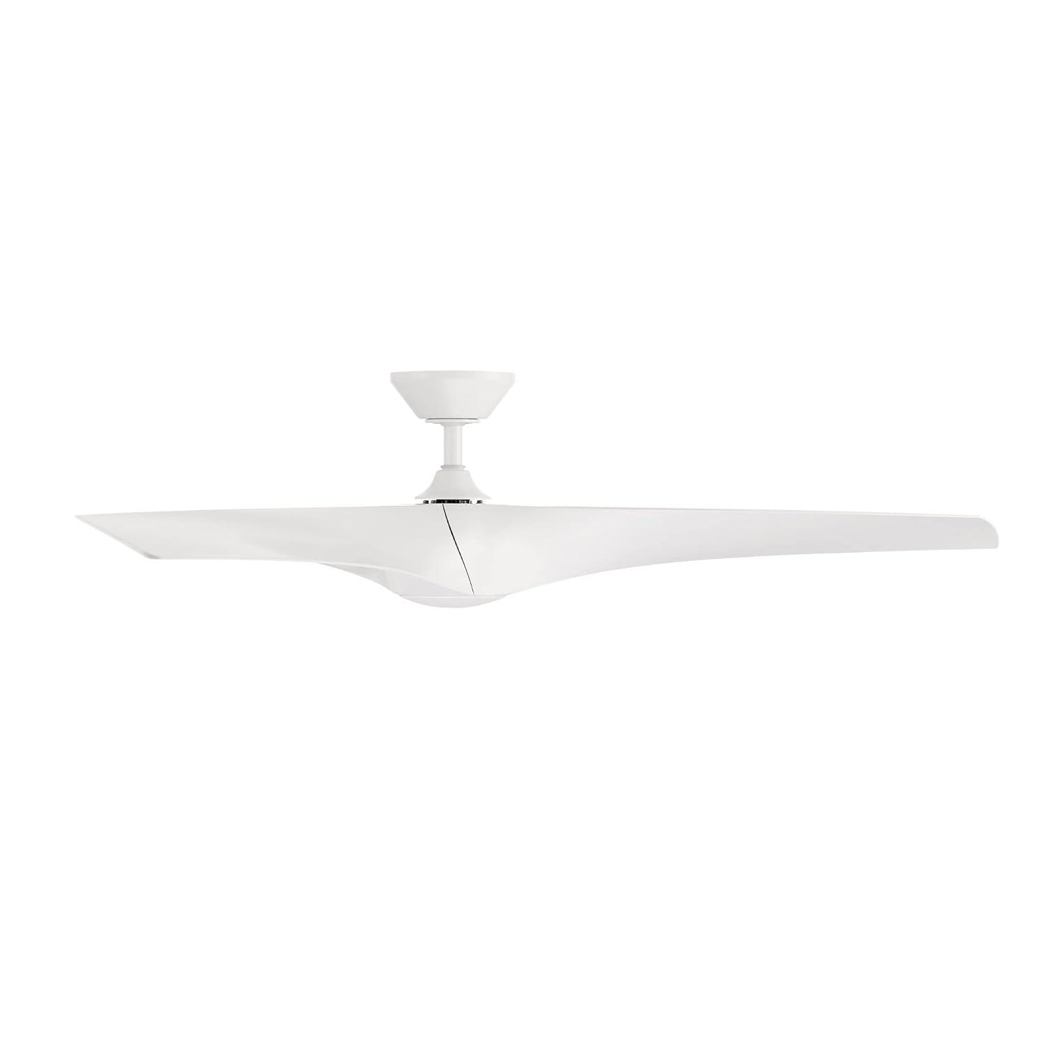 Zephyr 3 - Blade Outdoor/Indoor Smart Ceiling Fan with 2700K-3000K-4000K-5000K Selectable LED Light Kit and Remote Control Included