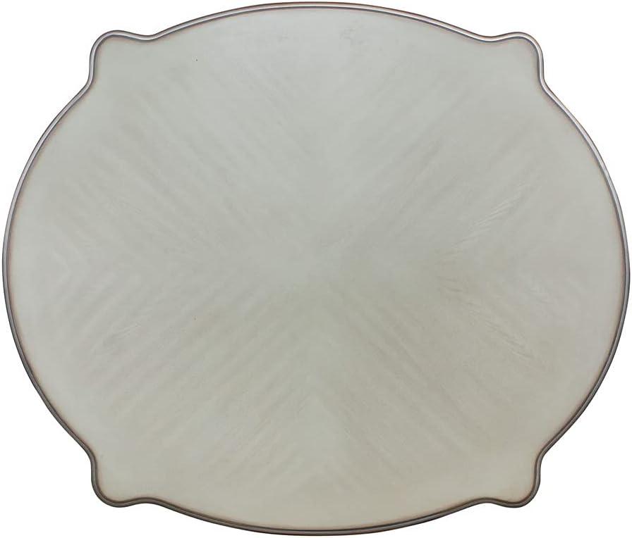 Dresden 59'' Round Vintage Bone White Wooden Coffee Table