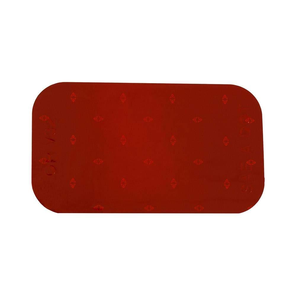 Buyers Products 5623520 Red Stick-On DOT Reflectors, Rectangular 3-1/2 Inch, 500 Stickers Per Roll, DOT Reflectors For Vehicles And Safety Equipment