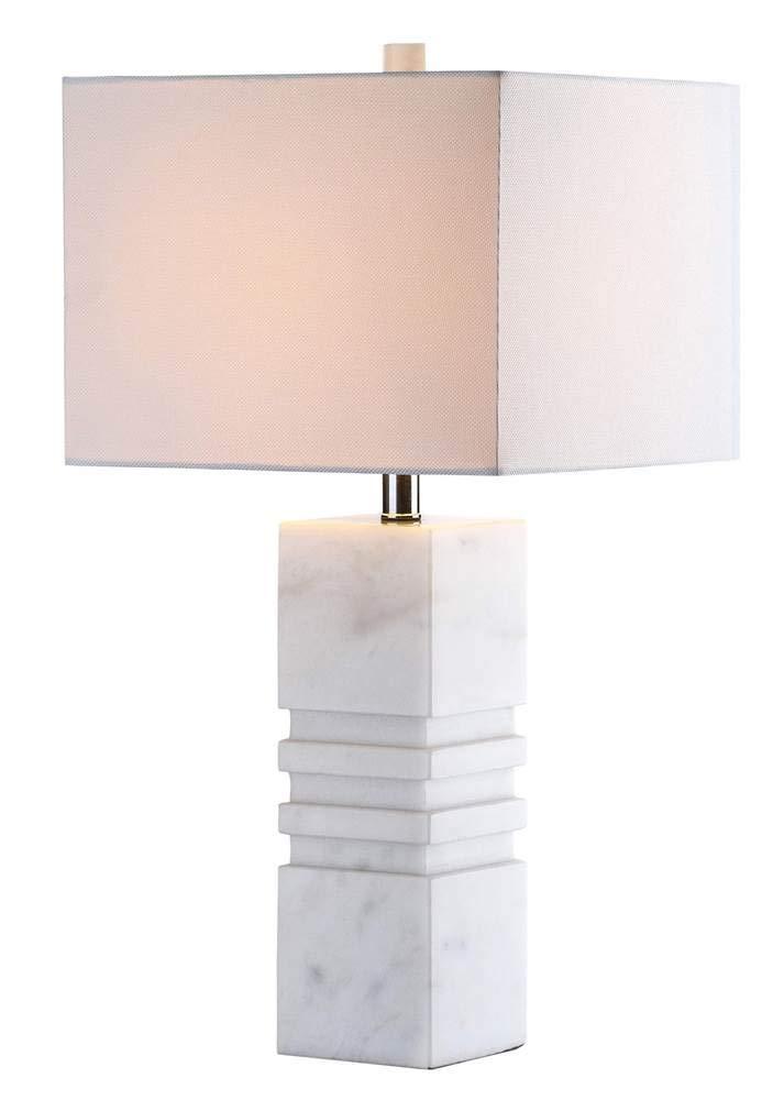 Faye Marble Table Lamp - White - Safavieh.