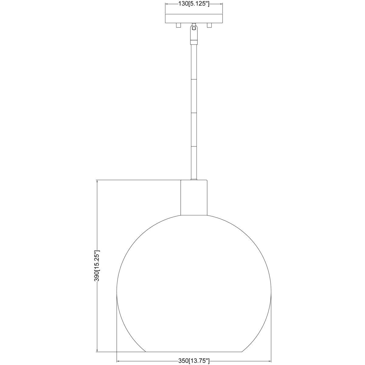 Z-Lite Margo 1 - Light Pendant in  Polished Nickel