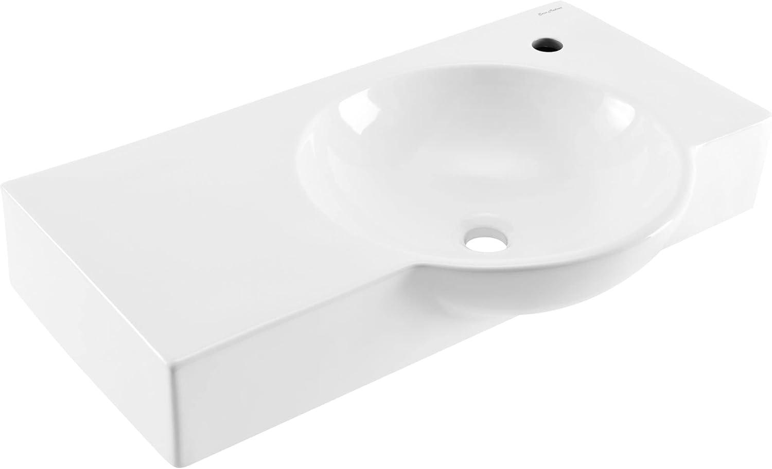 Château 30" Right Side Faucet Wall-Mount Bathroom Sink