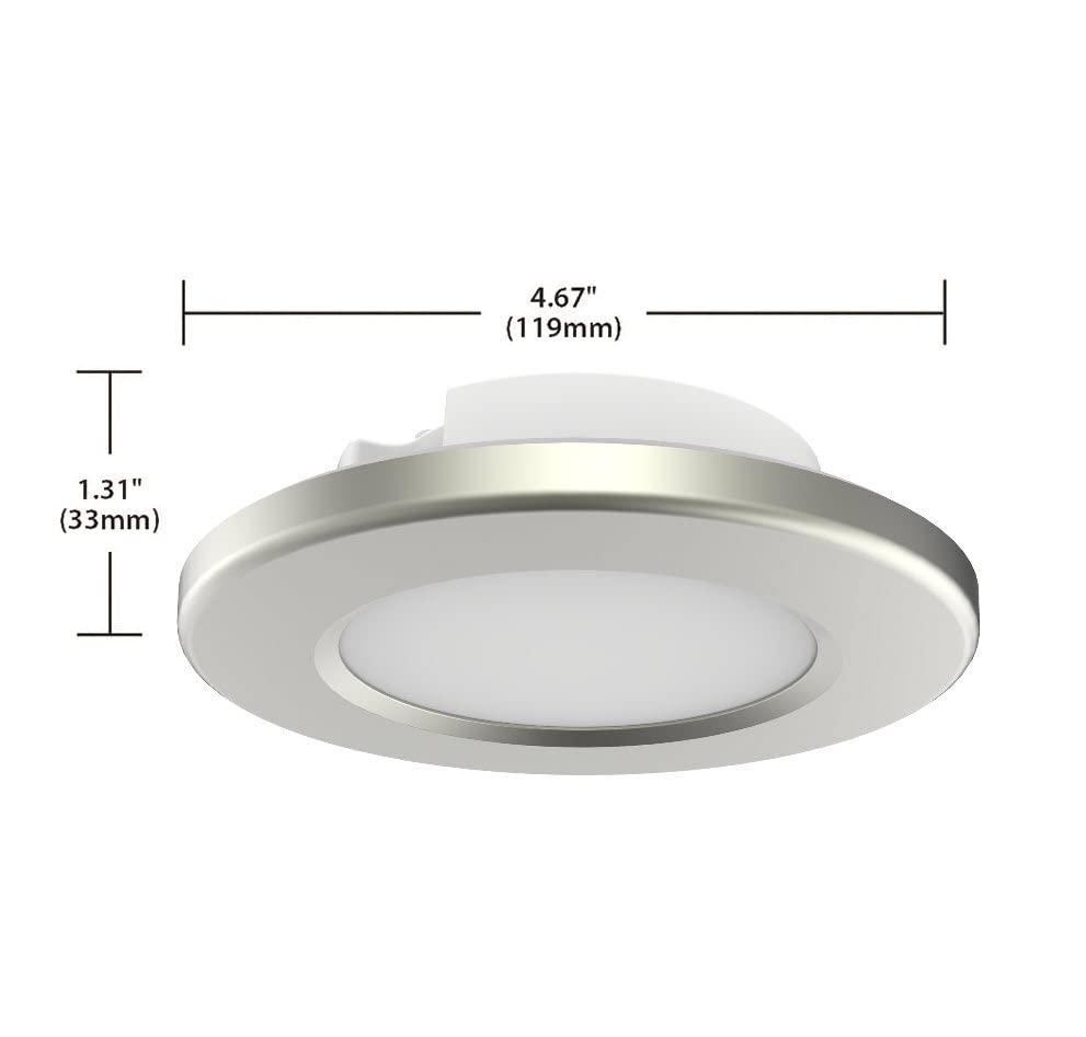 Nuvo Lighting 4 inch LED Surface Mount Fixture CCT Selectable 3K/4K/5K Brushed Nickel - Brushed Nickel