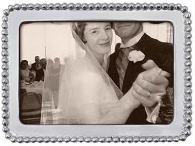 Classic Silver Beaded 4x6 Aluminum Frame