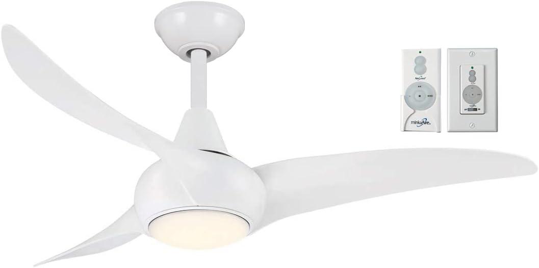 44" 3 - Blade LED Propeller Ceiling Fan with Remote Control and Light Kit Included