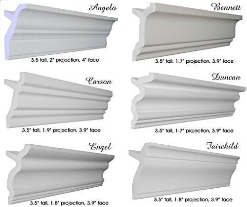 4.5'' H x 95.5'' W x 3'' D Plastic Crown