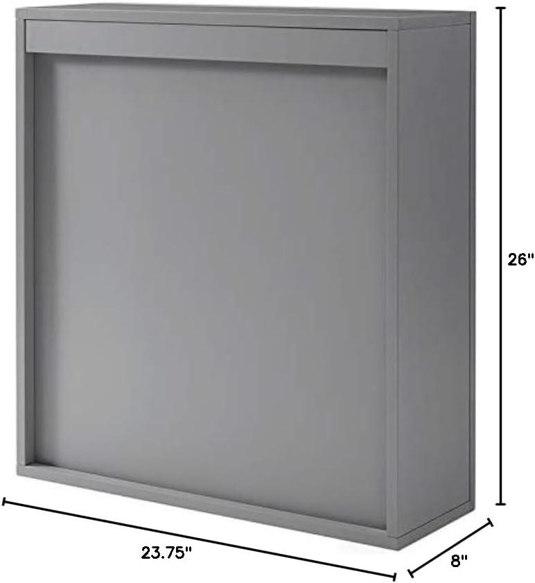 Tara Wall Decorative Wall Cabinet Gray - Crosley