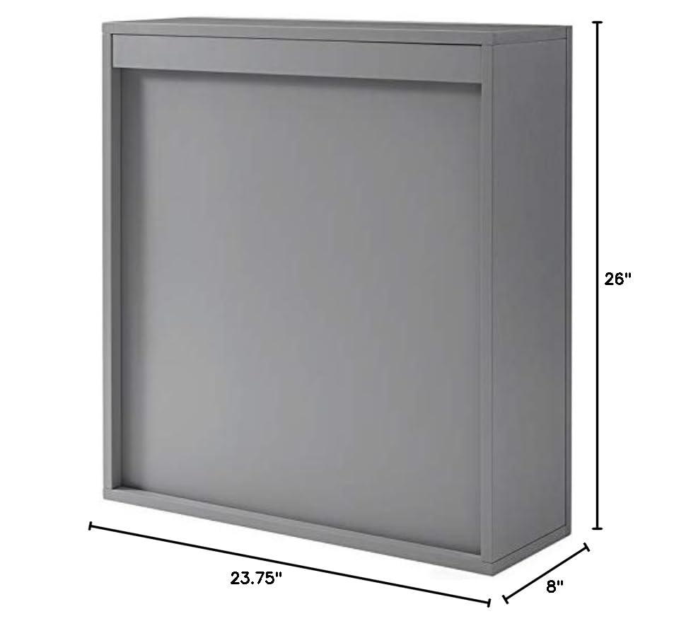 Tara Wall Decorative Wall Cabinet Gray - Crosley
