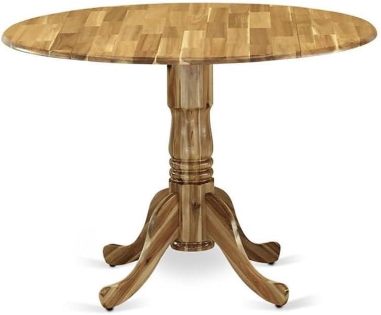 East West Furniture Dublin Traditional Wood Dining Table in Natural