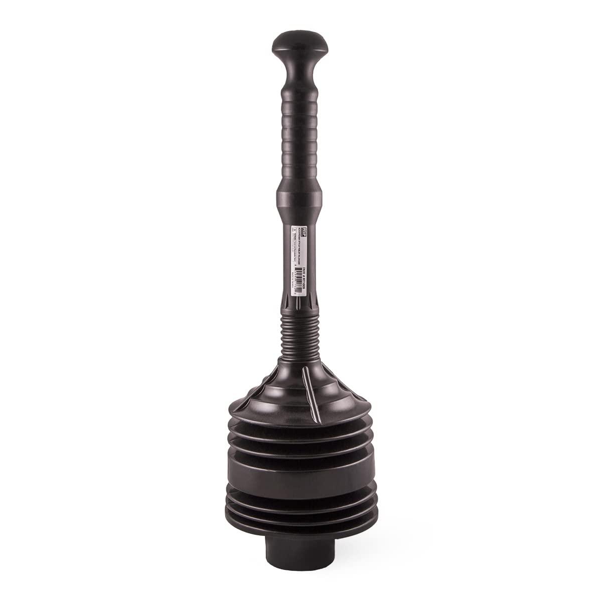 Supply Giant SU3227 Accordion Toilet Plunger, Unclogs Sinks, Toilets, and baths, with Large Bellows for Extra Powerful Plunge