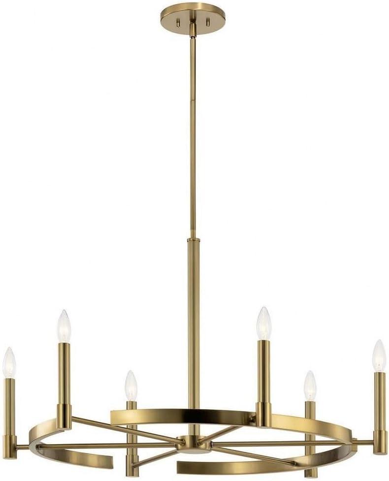 Kichler Lighting Tolani 6 - Light Chandelier in  Brushed Natural Brass